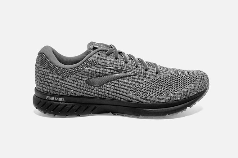Brooks Revel 3 Men's Road Running Shoes - Grey (39528-JIMZ)